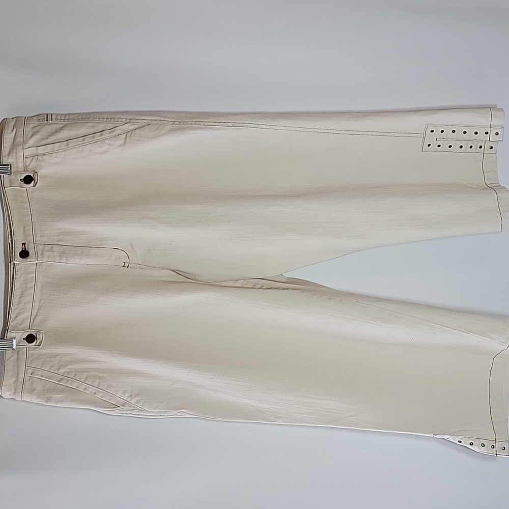 Multiples | Tan Denim Crop Jeans